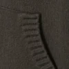 Kompakt gestrickter Kapuzenpullover mit Reißverschluss – Dunkelgrau Kompakt gestrickter Kapuzenpullover mit Reißverschluss – Dunkelgrau