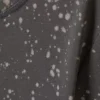 Kürzliches bedrucktes T-Shirt aus geripptem Baumwollstoff – Schwarz – Acid Spray Kürzliches bedrucktes T-Shirt aus geripptem Baumwollstoff – Schwarz – Acid Spray