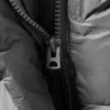 Kurze Oversize-Daunenjacke – Grau Kurze Oversize-Daunenjacke – Grau