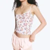 Kurze Satin-Spitzen-Shorts – Hellstaubiges Pfirsich Kurze Satin-Spitzen-Shorts – Hellstaubiges Pfirsich