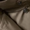 Kurzer, übergroßer Trenchcoat mit Trichterkragen – Staubgrau Kurzer, übergroßer Trenchcoat mit Trichterkragen – Staubgrau
