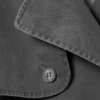 Kurzer, gewaschener Trenchcoat mit doppelter Knopfleiste – Dunkelgrau Kurzer, gewaschener Trenchcoat mit doppelter Knopfleiste – Dunkelgrau