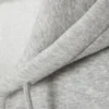 Kurzer Kapuzenpullover mit Reißverschluss – gewaschenes Hellgrau Kurzer Kapuzenpullover mit Reißverschluss – gewaschenes Hellgrau