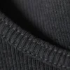 Kurzes, geripptes Baumwoll-Tanktop – Dunkelgrau Kurzes, geripptes Baumwoll-Tanktop – Dunkelgrau