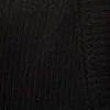 Kurzes geripptes Tanktop – Schwarz