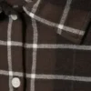 Kurzes kariertes Flanellhemd – Braun kariert Kurzes kariertes Flanellhemd – Braun kariert