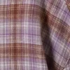 Kurzes kariertes Flanellhemd – Purple Check Kurzes kariertes Flanellhemd – Purple Check