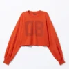 Kurzes Langarmshirt – Leuchtendes Orange – 08 Kurzes Langarmshirt – Leuchtendes Orange – 08