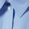 Kurzes, lockeres Cargo-Hemd – Hellblau