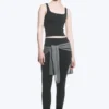 Kurzes Sporttop – Dunkelgrau Kurzes Sporttop – Dunkelgrau