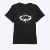 Kurzärmeliges bedrucktes T-Shirt – Schwarz – Thorn Crown Kurzärmeliges bedrucktes T-Shirt – Schwarz – Thorn Crown