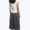 Kurzärmeliges Raglan-T-Shirt – Grau meliert Kurzärmeliges Raglan-T-Shirt – Grau meliert