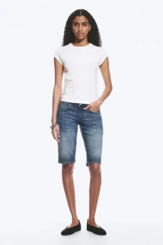 Kurzärmeliges Raglan-T-Shirt – Off-White