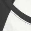 Kurzärmeliges Raglan-T-Shirt – Weiß/Dunkelgrau