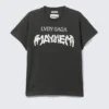 Lady Gaga Kurzarm-T-Shirt – Off-Black