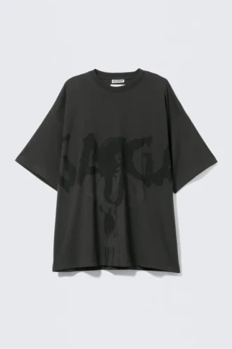 Lady Gaga Langarm-T-Shirt – Off-Black