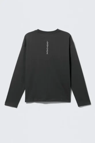 Lady Gaga Langarm-T-Shirt – Off-Black