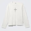 Lady Gaga Langarm-T-Shirt – Off-White Lady Gaga Langarm-T-Shirt – Off-White