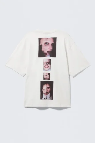 Lady Gaga Oversize-T-Shirt – Off-White