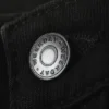 Laika Mid Rise Regular Straight Jeans – Black Rinse – Schwarz