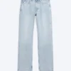 Laika Mid Rise Regular Straight Jeans – Dream Blue – Hellblau
