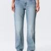 Laika Mid Rise Regular Straight Jeans – Eighteen Blue – Mittelblau