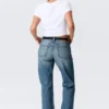 Laika Mid Rise Regular Straight Jeans – Radio Blue – Mittelblau