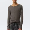 Langarm-Henley-T-Shirt – Dark Mole Langarm-Henley-T-Shirt – Dark Mole