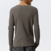 Langarm-Henley-T-Shirt – Dark Mole Langarm-Henley-T-Shirt – Dark Mole