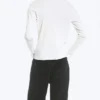 Langarm-Henley-T-Shirt – Staubweiß Langarm-Henley-T-Shirt – Staubweiß