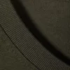 Langarm-Kastenförmiges Baumwoll-T-Shirt – Dunkelkhaki Langarm-Kastenförmiges Baumwoll-T-Shirt – Dunkelkhaki