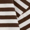 Langarmshirt aus Baumwolle – Braun-weiße Streifen Langarmshirt aus Baumwolle – Braun-weiße Streifen