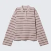 Langarmshirt aus Baumwolle – gestreift, hellrosa Langarmshirt aus Baumwolle – gestreift, hellrosa