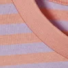 Langarmshirt aus Baumwolle – Korallen-/Fliederstreifen Langarmshirt aus Baumwolle – Korallen-/Fliederstreifen
