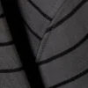 Langarmshirt aus Baumwolle mit kastenförmigem Schnitt – gestreift, dunkelgrau Langarmshirt aus Baumwolle mit kastenförmigem Schnitt – gestreift, dunkelgrau