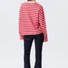 Langarmshirt aus Baumwolle – rote und rosa Streifen Langarmshirt aus Baumwolle – rote und rosa Streifen