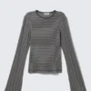 Langarmshirt aus Baumwolle – schwarz-grau gestreift Langarmshirt aus Baumwolle – schwarz-grau gestreift