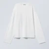 Langarmshirt aus Baumwolle – Weiß Langarmshirt aus Baumwolle – Weiß