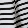 Langarmshirt aus Baumwolle – Weiß – Schwarze Streifen Langarmshirt aus Baumwolle – Weiß – Schwarze Streifen