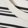Langarmshirt aus Baumwolle – Weiß – Schwarze Streifen