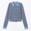 Langarmshirt – Blau-schwarz gestreift Langarmshirt – Blau-schwarz gestreift