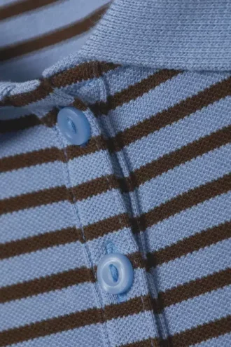 Langarmshirt – Blau-schwarz gestreift