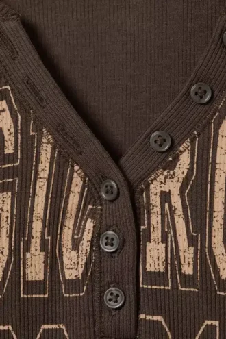 Langarmshirt – Braun