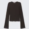 Langarmshirt – Dunkelbraun Langarmshirt – Dunkelbraun
