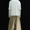 Langarmshirt mit Lagenlook – Off-White Langarmshirt mit Lagenlook – Off-White