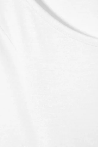 Langarmshirt mit Off-Shoulder-Design – Weiß