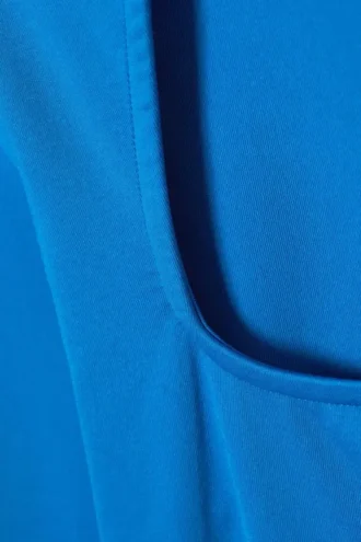 Langarmshirt mit quadratischem Ausschnitt – Hellblau