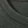 Langarmshirt mit Rippstrick – Dunkelgrün Langarmshirt mit Rippstrick – Dunkelgrün