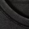 Langarmshirt mit Rippstrick – gewaschen, schwarz Langarmshirt mit Rippstrick – gewaschen, schwarz