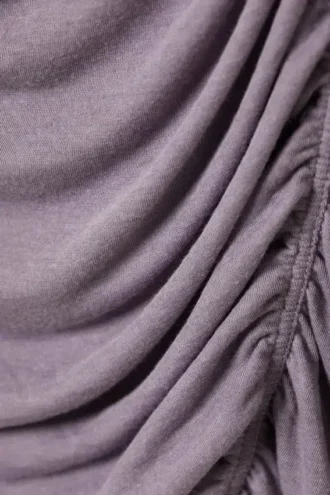 Langarmshirt mit Rüschen – Flieder